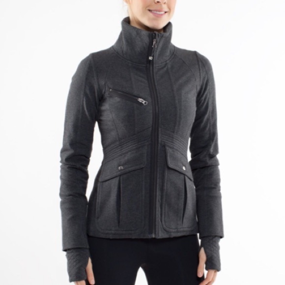 Lululemon It’s Happening Jacket Heathered Deep Coal - Picture 1 of 9
